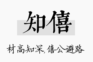 知僖名字的寓意及含义