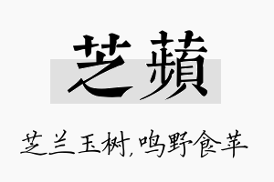 芝苹名字的寓意及含义