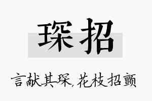 琛招名字的寓意及含义