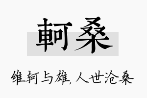 轲桑名字的寓意及含义