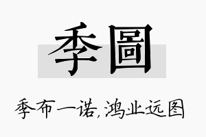 季图名字的寓意及含义