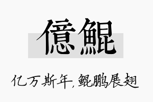 亿鲲名字的寓意及含义