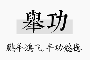 举功名字的寓意及含义