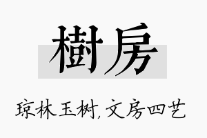 树房名字的寓意及含义