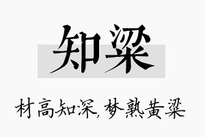 知粱名字的寓意及含义