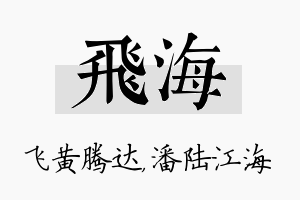 飞海名字的寓意及含义