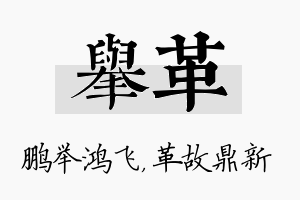 举革名字的寓意及含义