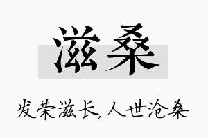 滋桑名字的寓意及含义