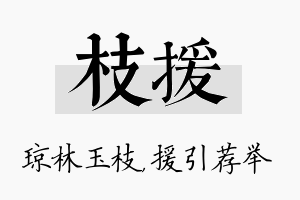 枝援名字的寓意及含义