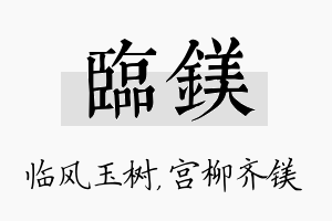 临镁名字的寓意及含义