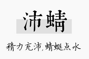 沛蜻名字的寓意及含义