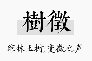 树徵名字的寓意及含义