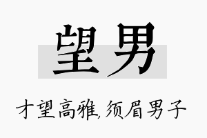 望男名字的寓意及含义