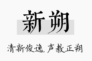 新朔名字的寓意及含义