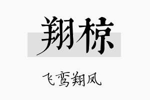 翔椋名字的寓意及含义