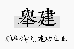 举建名字的寓意及含义