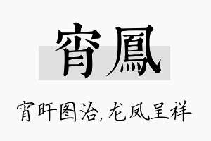 宵凤名字的寓意及含义