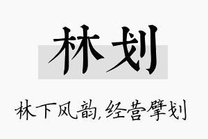 林划名字的寓意及含义