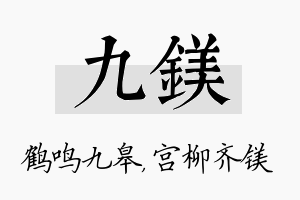 九镁名字的寓意及含义