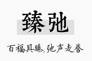 臻弛名字的寓意及含义