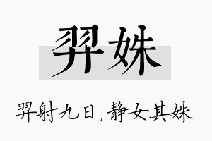 羿姝名字的寓意及含义