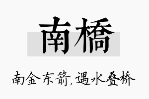 南桥名字的寓意及含义