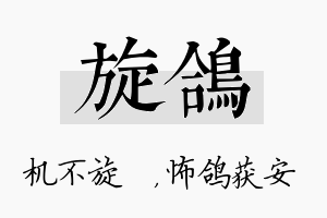 旋鸽名字的寓意及含义