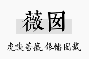 薇囡名字的寓意及含义