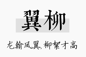 翼柳名字的寓意及含义