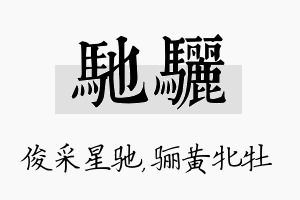 驰骊名字的寓意及含义