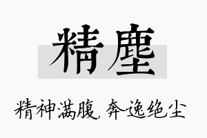 精尘名字的寓意及含义