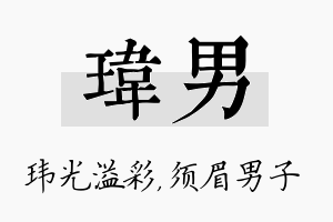 玮男名字的寓意及含义