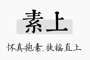 素上名字的寓意及含义