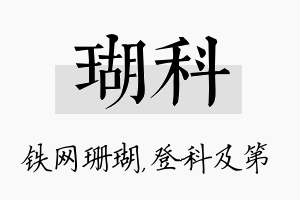 瑚科名字的寓意及含义