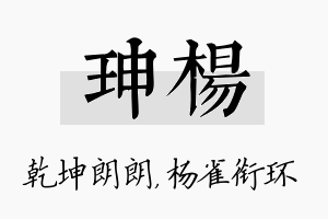 珅杨名字的寓意及含义