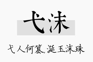 弋沫名字的寓意及含义