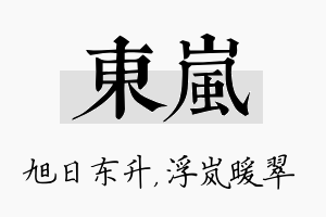 东岚名字的寓意及含义