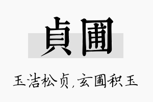 贞圃名字的寓意及含义