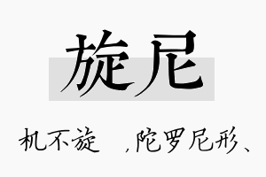 旋尼名字的寓意及含义