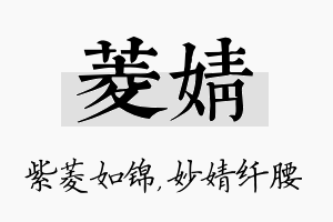 菱婧名字的寓意及含义