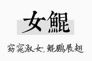 女鲲名字的寓意及含义