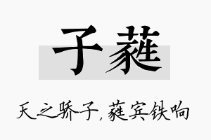 子蕤名字的寓意及含义