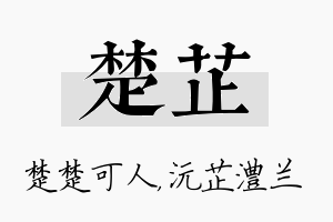 楚芷名字的寓意及含义