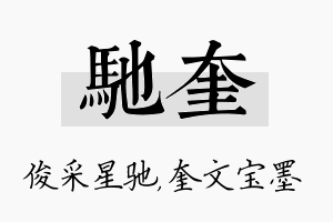 驰奎名字的寓意及含义