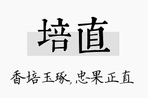 培直名字的寓意及含义