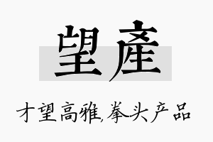 望产名字的寓意及含义