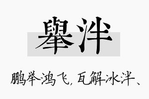 举泮名字的寓意及含义