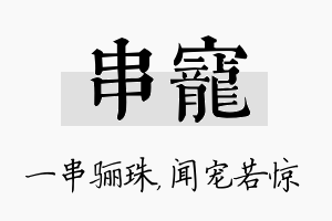 串宠名字的寓意及含义