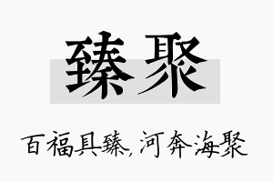 臻聚名字的寓意及含义