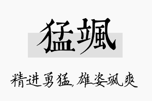 猛飒名字的寓意及含义